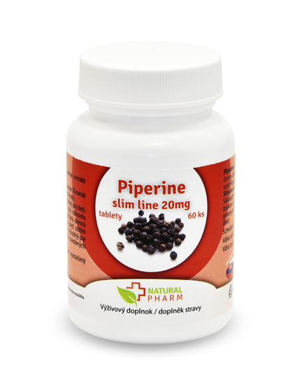 Obrázok Piperine slim line 20 mg tablety 60 ks